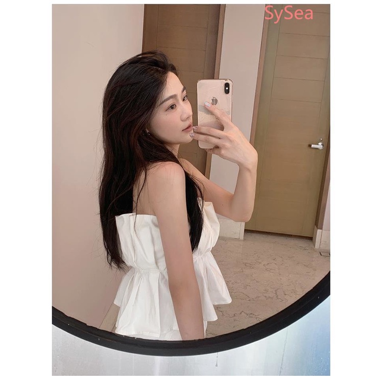 Áo Ống Màu Trắng Kiểu Hàn Quốc Thời Trang Mùa Hè Quyến Rũ Cho Nữ