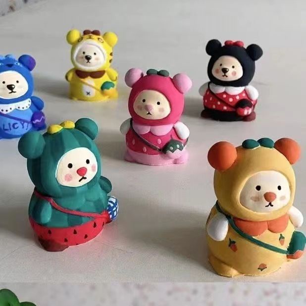 Khuôn Tô Màu Ba Chiều Hình Gấu 3D DIY