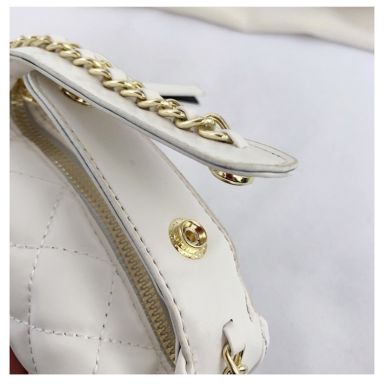 Túi Xách Đeo Chéo Một Dây Xích Màu Trắng / Đen Thời Trang Mùa Hè Hàn Quốc 2023 Cho Nữ