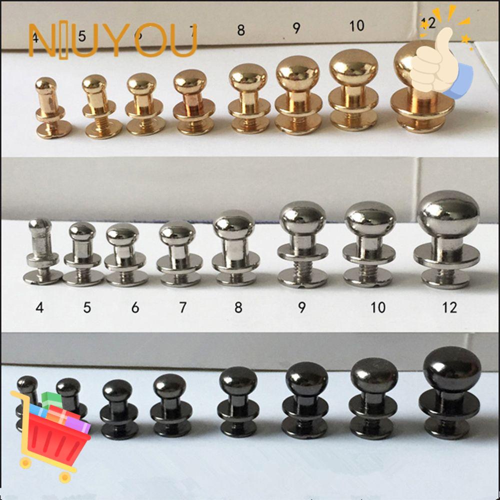 Bộ 10 Đinh Tán Bằng Đồng Thau Dùng Trang Trí Túi Xách / Mũ / Đồ Da