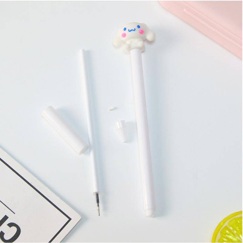 Bút Bi 4 Kiểu Sanrio Cinnamoroll Mymelody Kuromi Pom Pom Purin Ngòi 0.5mm Màu Đen Dễ Thương Làm Quà Tặng Cho Học Sinh / Văn Phòng