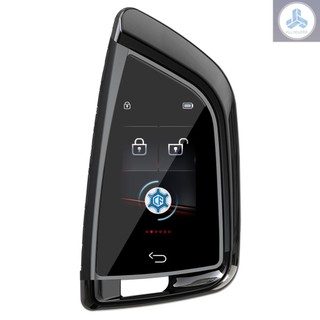 Car Intelligent Key with LCD Touchscreen Comfort Access Keyless Entry Touchless Remote Control Door Lock for All One-Button Starts Stop Engine Models