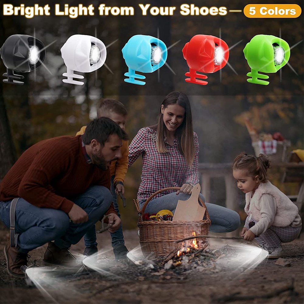 Đèn LED Gắn Giày Chạy Pin Bằng Nhựa Tiện Dụng Và Bền
