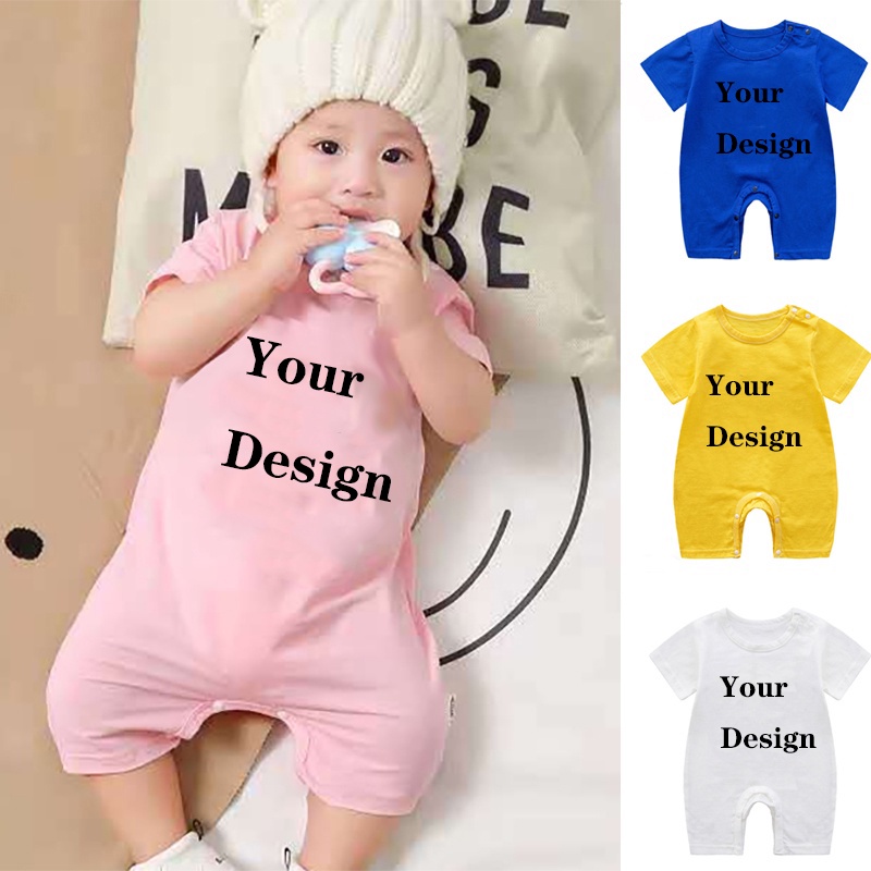 Thiết Kế của bạn ở đây| Jumpsuit cotton Dễ Thương Cho Bé GáI | Áo Liền Quần Sơ Sinh Cá Nhân Hóa Quần Áo Bé Trai Bé Gái