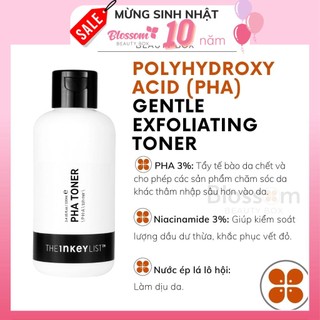 [Sephora US] Nước hoa hồng The INKEY List PHA Toner 100ml