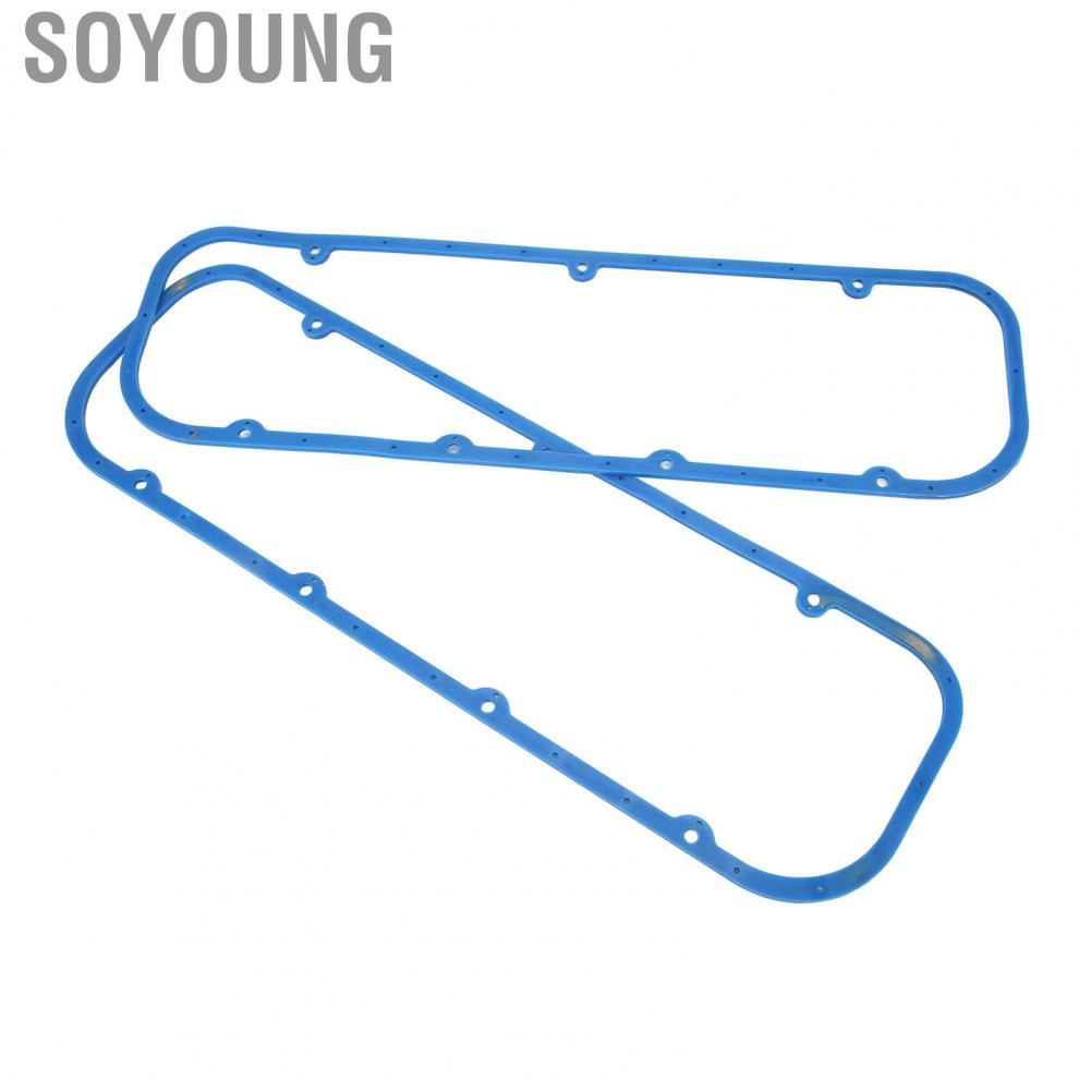 Soyoung Engine Gasket  Easy To Install Reusable Rubber Wearproof Valve Cover for BBC Big Block 396 427 454 502