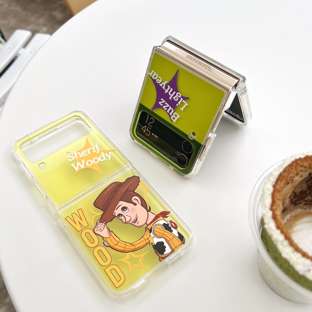 Ốp Điện Thoại Họa Tiết Gấu Dễ Thương Cho Samsung Galaxy Z Flip 4 Z Flip 3 Graffiti Samsung Z Flip4 Z Flip3