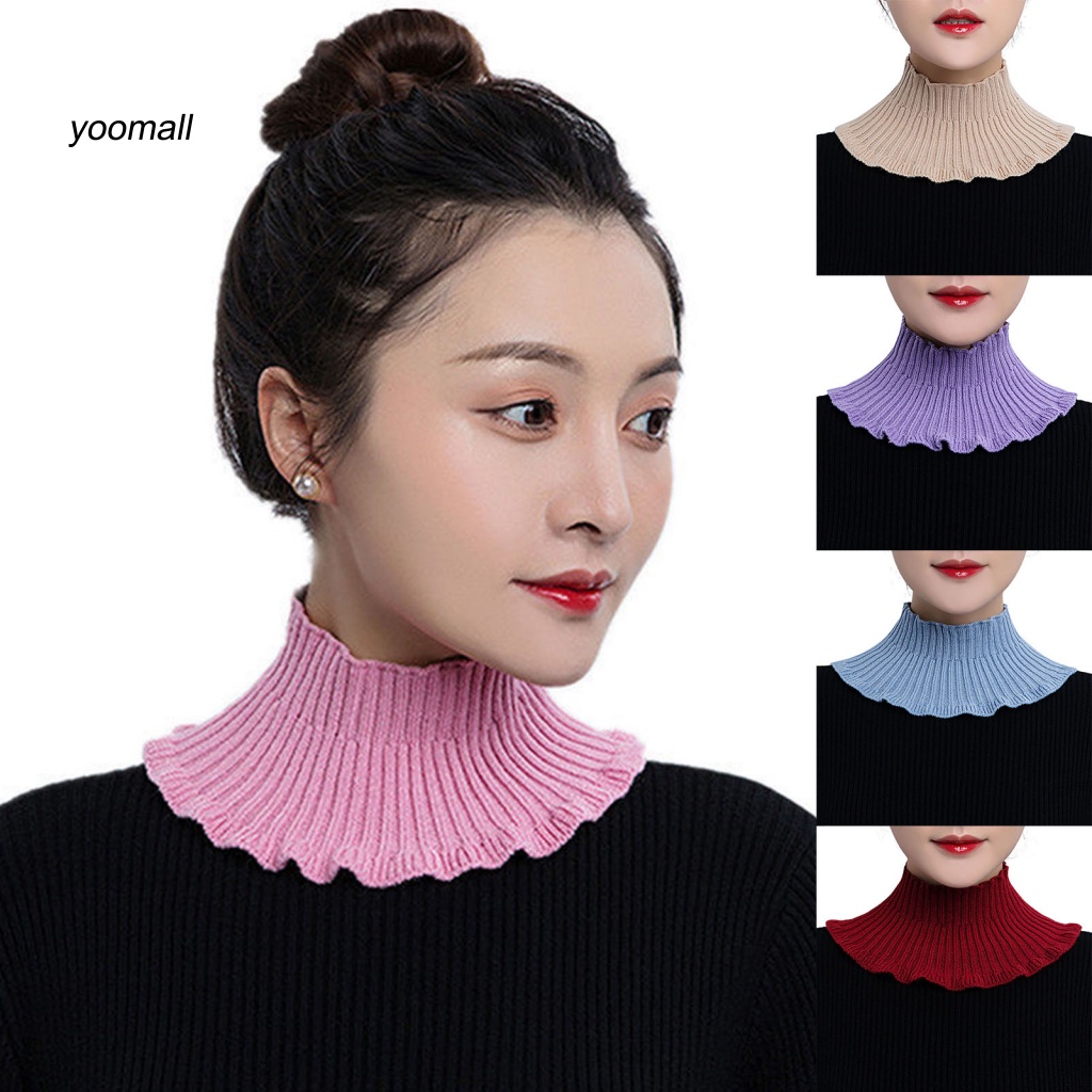 Yo / Cổ Áo Giả Dệt Kim Đẹp Có Thể Tháo Rời Giữ Ấm Bảo Vệ Cổ Cho Nữ