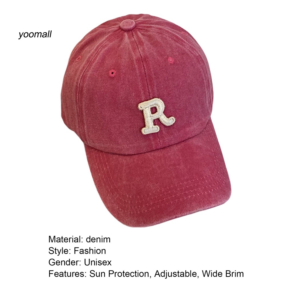 Mũ Lưỡi Trai Thêu Chữ Chống Nắng Có Thể Giặt Được Thời Trang Cho Nam Và Nữ