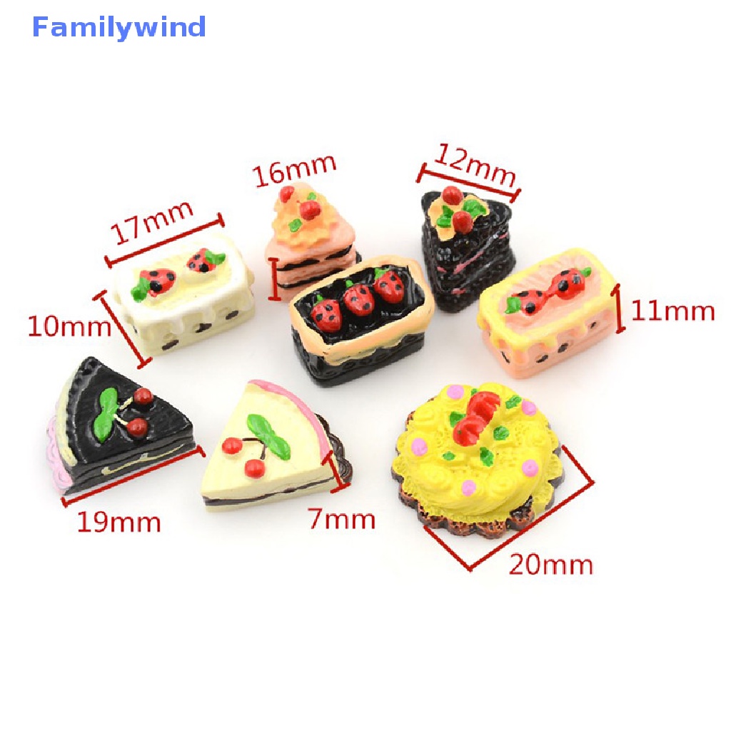 Set 8 Mô Hình Bánh Quy Mini Tỉ Lệ 1 / 6 1 / 12 Trang Trí Nhà Búp Bê