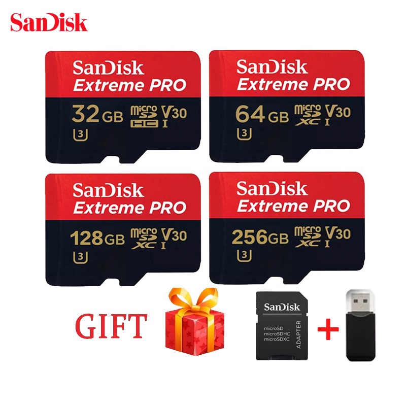 Thẻ Nhớ Sandisk Extreme PRO Micro SD 32GB / 64GB / 128GB / 256GB / 512G 1TB SDXC V30 A2 UHS-1