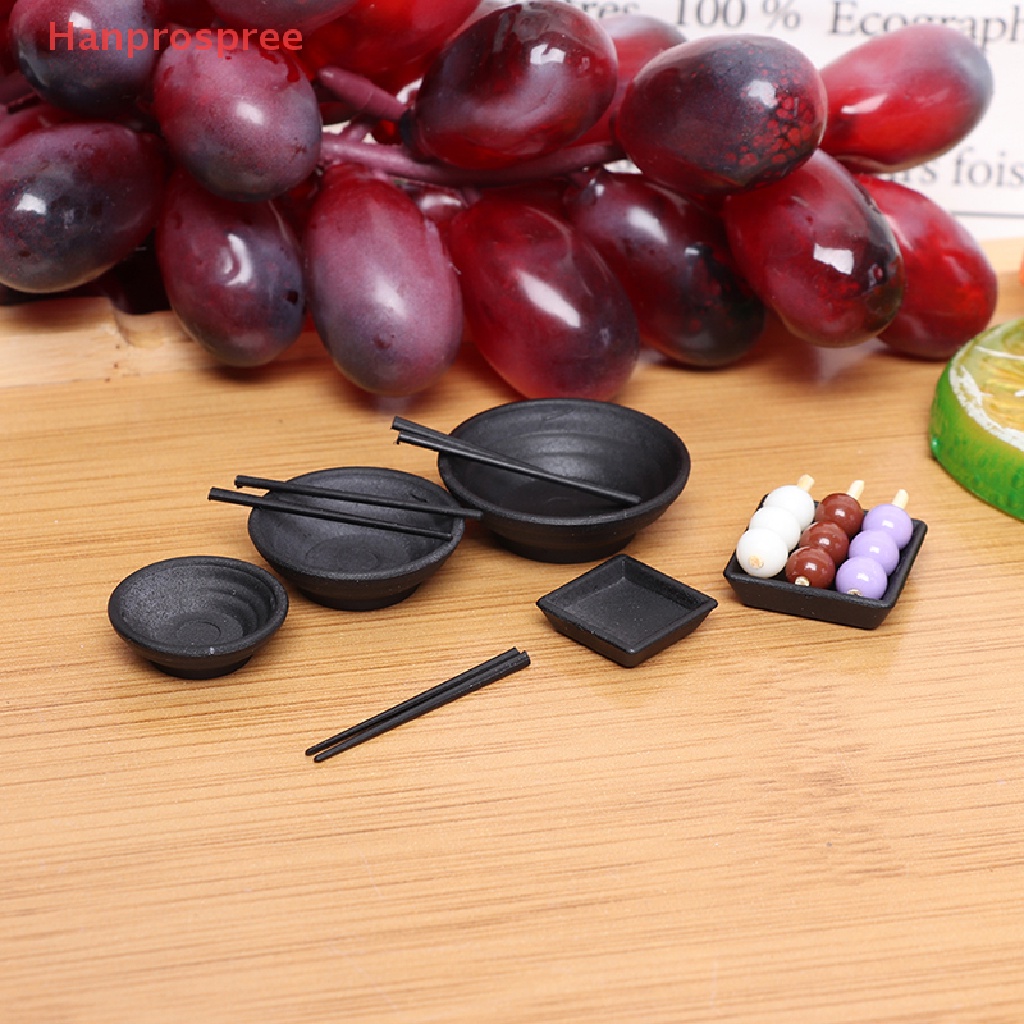 Hanprospree > Bộ Chén Ăn Ramen Cá Mini Tỉ Lệ 1 / 12 Trang Trí Nhà Búp Bê