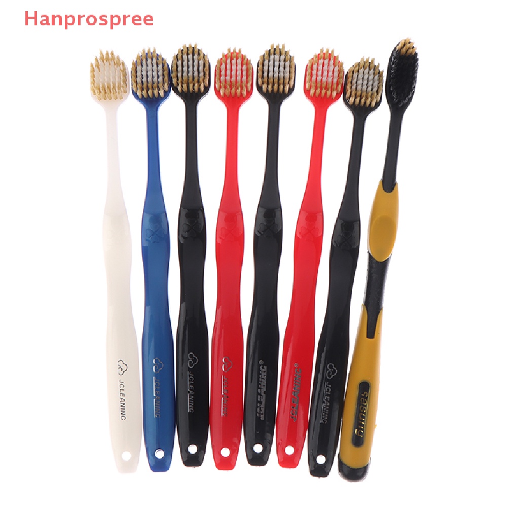 Bộ 1 / 2 / 4 Bàn Chải Đánh Răng Đầu Rộng Siêu Mềm Hanprospree