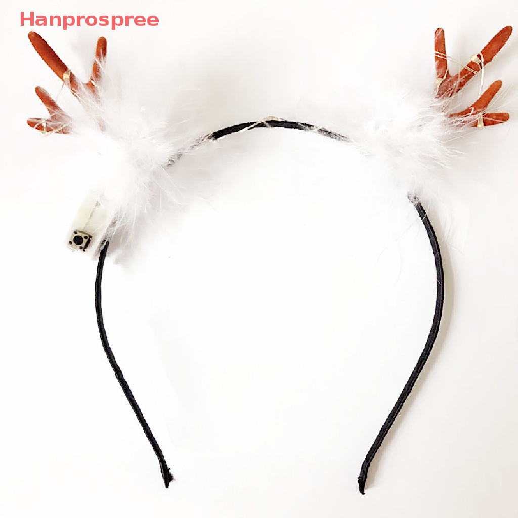 Băng Đô Cài Tóc Hình Sừng Hươu Có Đèn LED Phát Sáng Độc Đáo