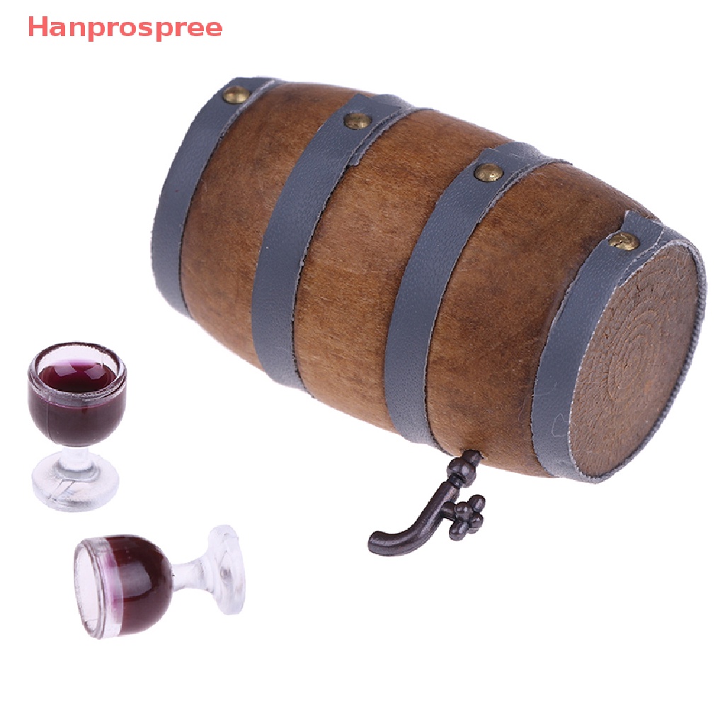 Mô Hình Thùng Rượu mini Tỉ Lệ 1: 12 Trang Trí Nhà Búp Bê