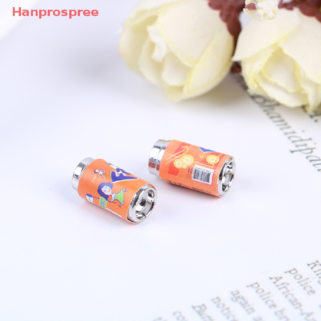 Set 6 Mô Hình Lon Nước Ép Mini Bằng Kim Loại Trang Trí Nhà Búp Bê