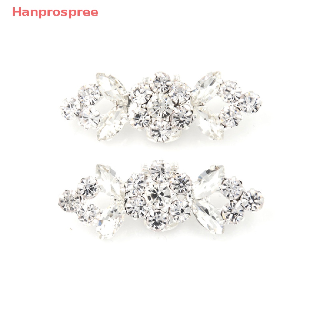 Bộ 2 Kẹp Giày Đính Đá Hình Hoa Xinh Xắn Cho Cô Dâu