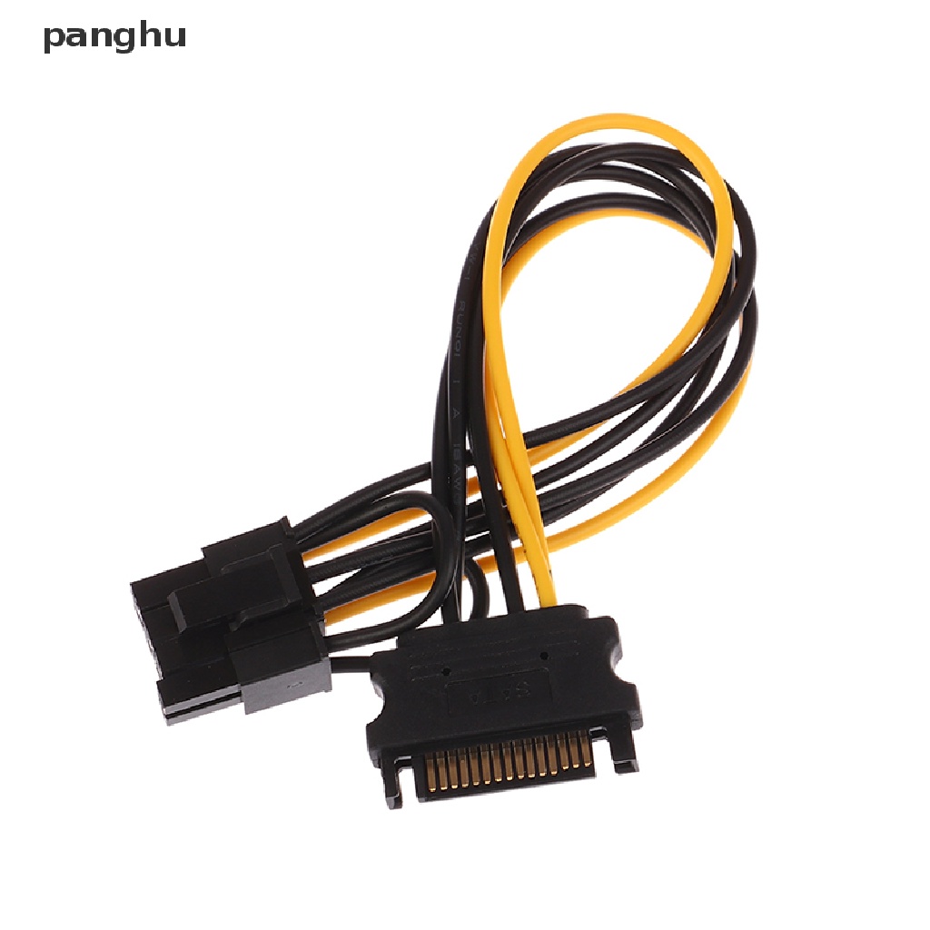 1 Cáp Chuyển Đổi Nguồn PCI-E 15Pin SATA Male Sang 8Pin (6 + 2) 20cm