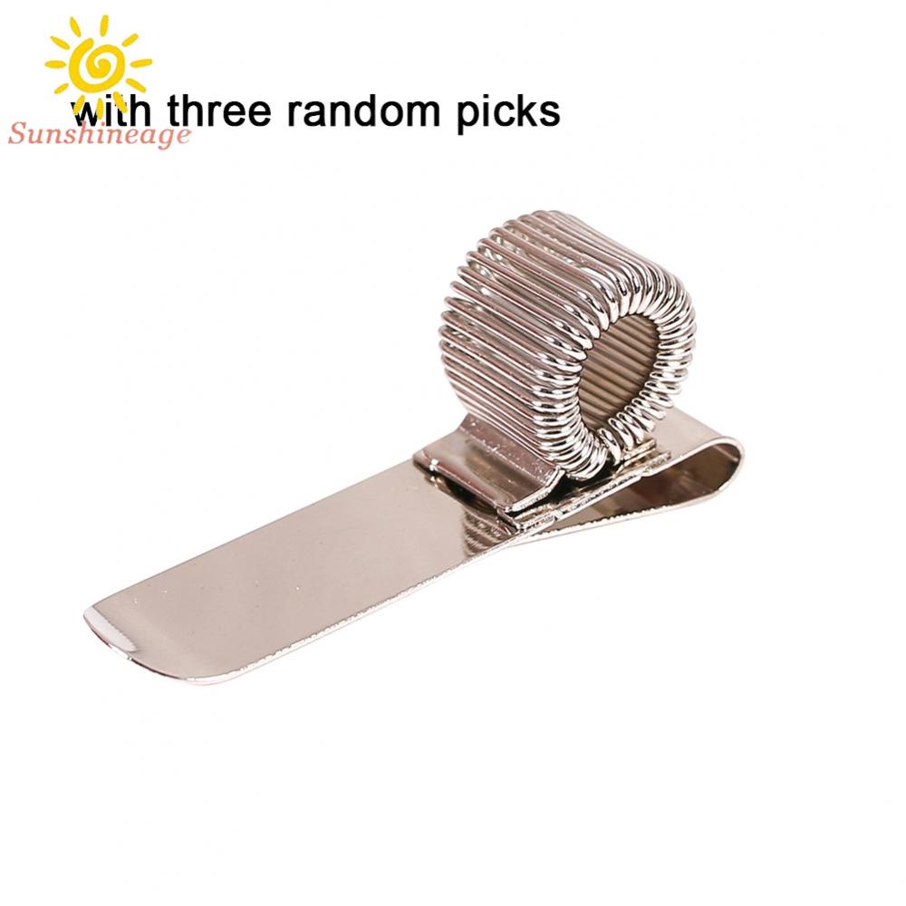 Kẹp Gảy Đàn Guitar Kèm 3 Miếng Gảy Đàn Màu Ngẫu Nhiên