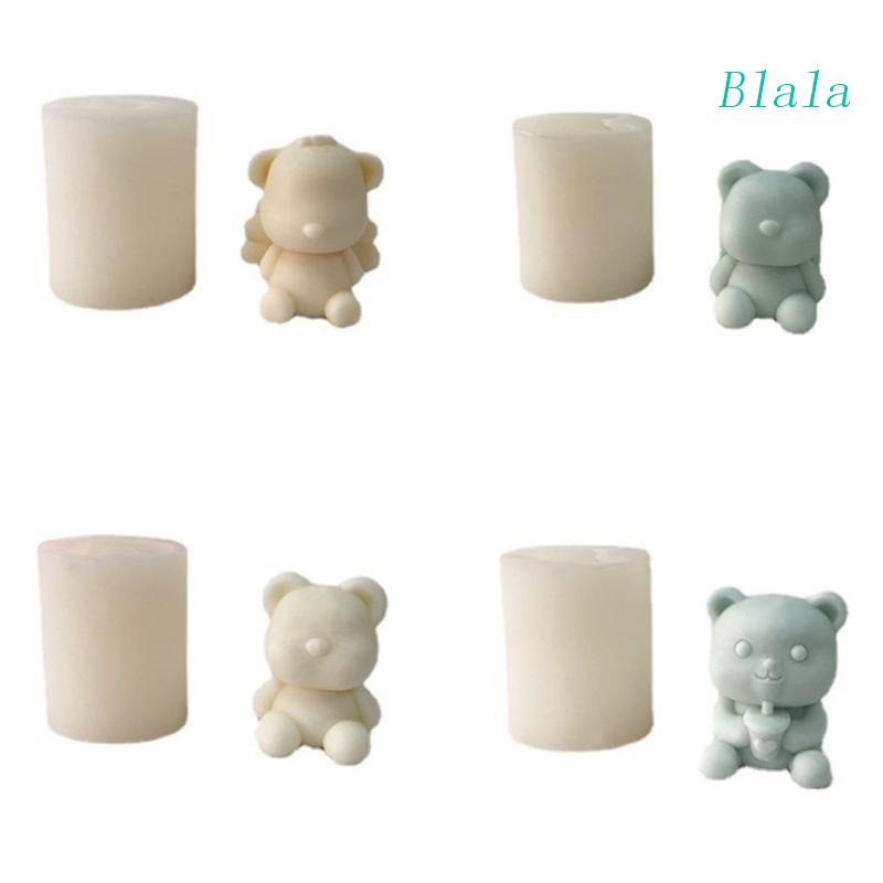 Khuôn Silicone Hình Gấu Không Mặt Có Mùi Thơm