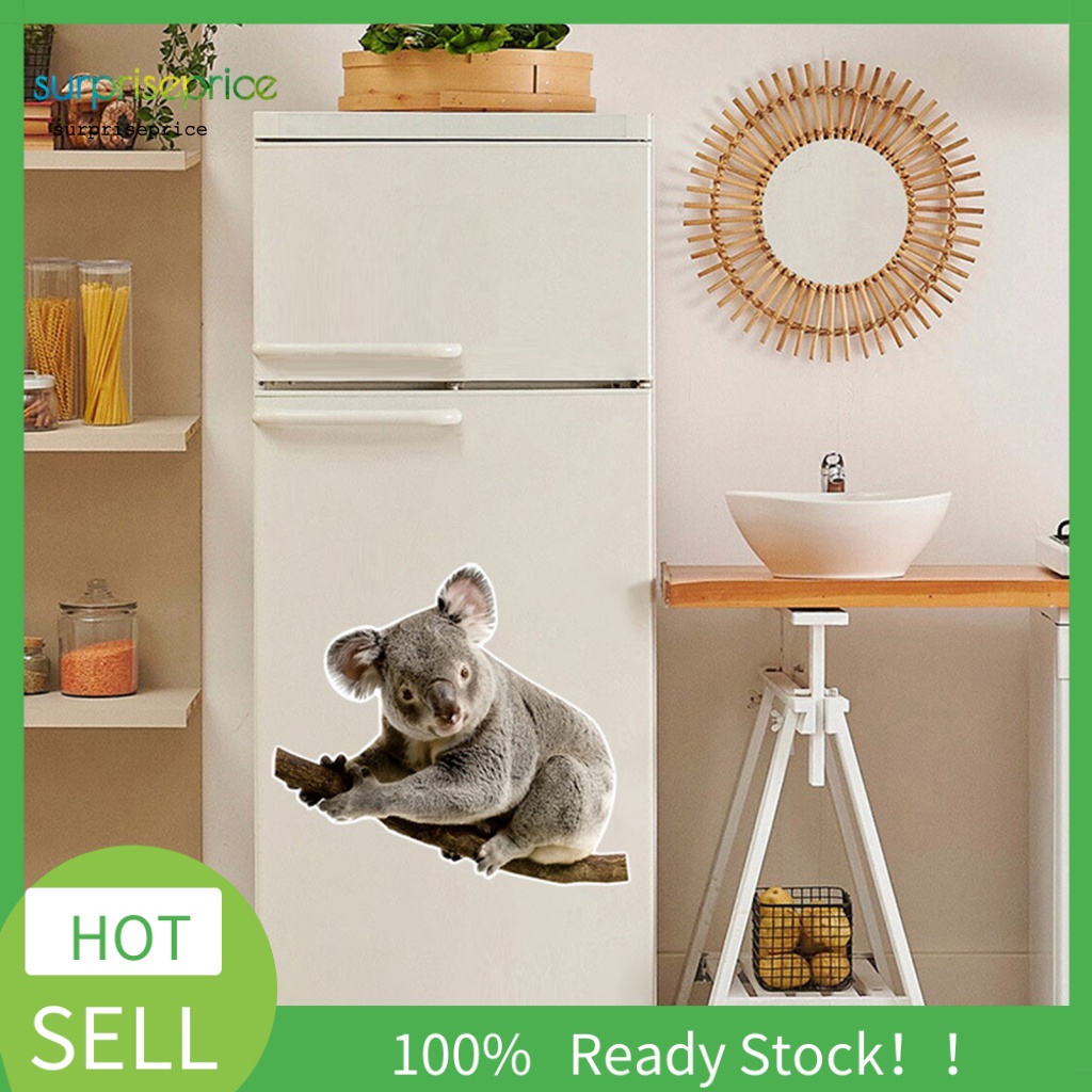 Sticker PVC Dán Tường / Cửa Sổ In Hình Gấu Koala Graffiti Chống Nước Trang Trí Phòng Bé