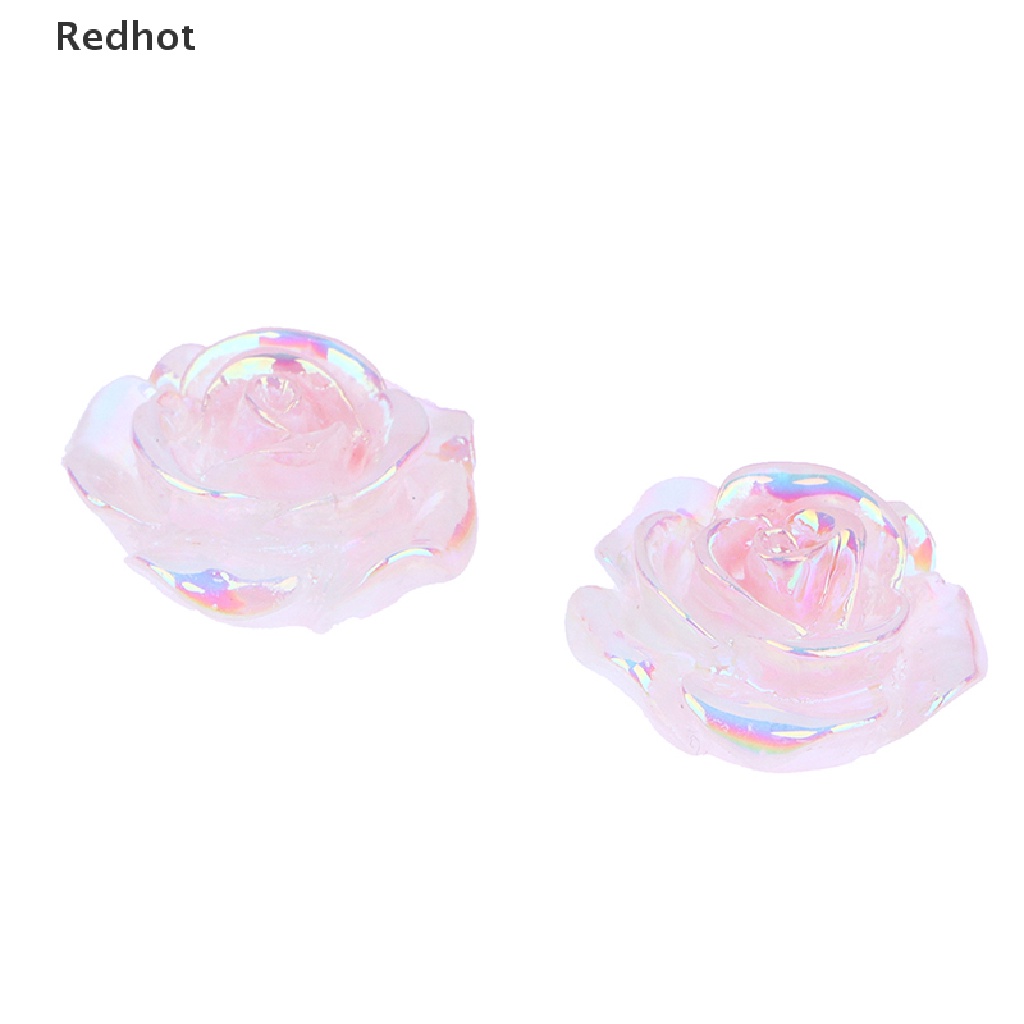&lt; Redhot &gt; Bộ 2 Mô Hình Xe Hơi Hoa Hồng Dạ Quang Mini Bằng Nhựa Resin Trang Trí Nhà Cửa Sân Vườn DIY