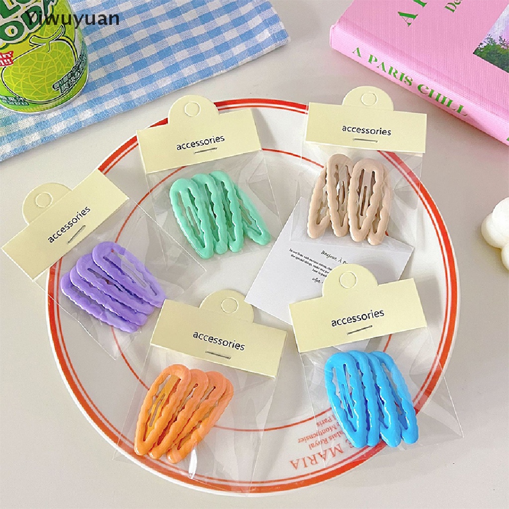 Bộ 4 Kẹp Tóc Hình Giọt Nước Dễ Thương Cho Bé Gái