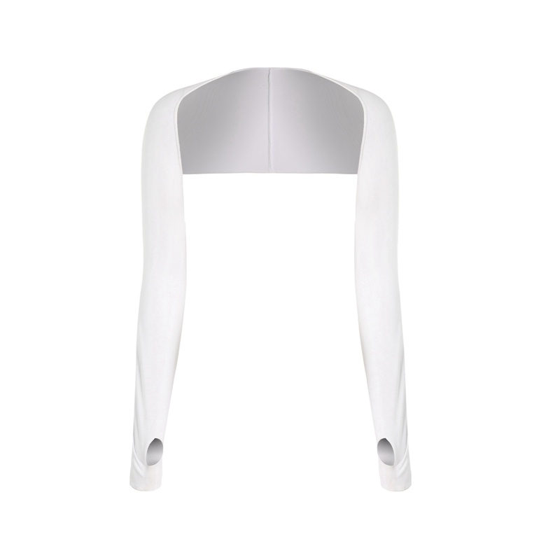 Găng Cánh Tay Chống Nắng Và Tia UV Có Lỗ Xỏ Ngón Thời Trang Mùa Hè Cho Nữ