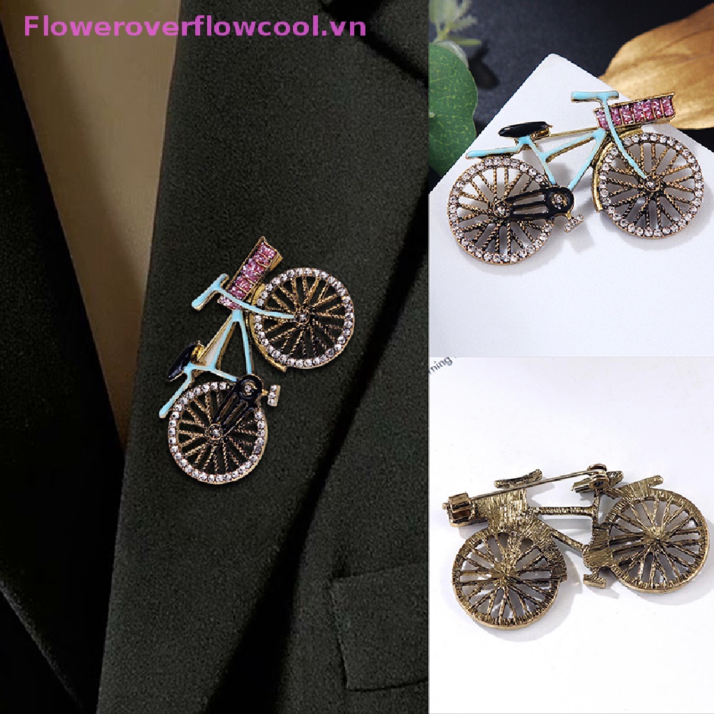 Ghim Cài Áo Hình Xe Đạp Phong Cách Retro Thời Trang Cho Nữ