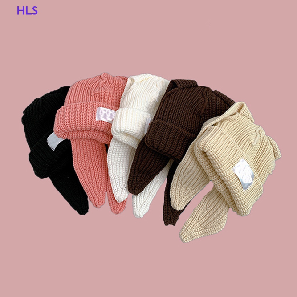 Mũ beanie Dệt Kim Đính Tai Thỏ Dài Dễ Thương Cho Nam Và Nữ