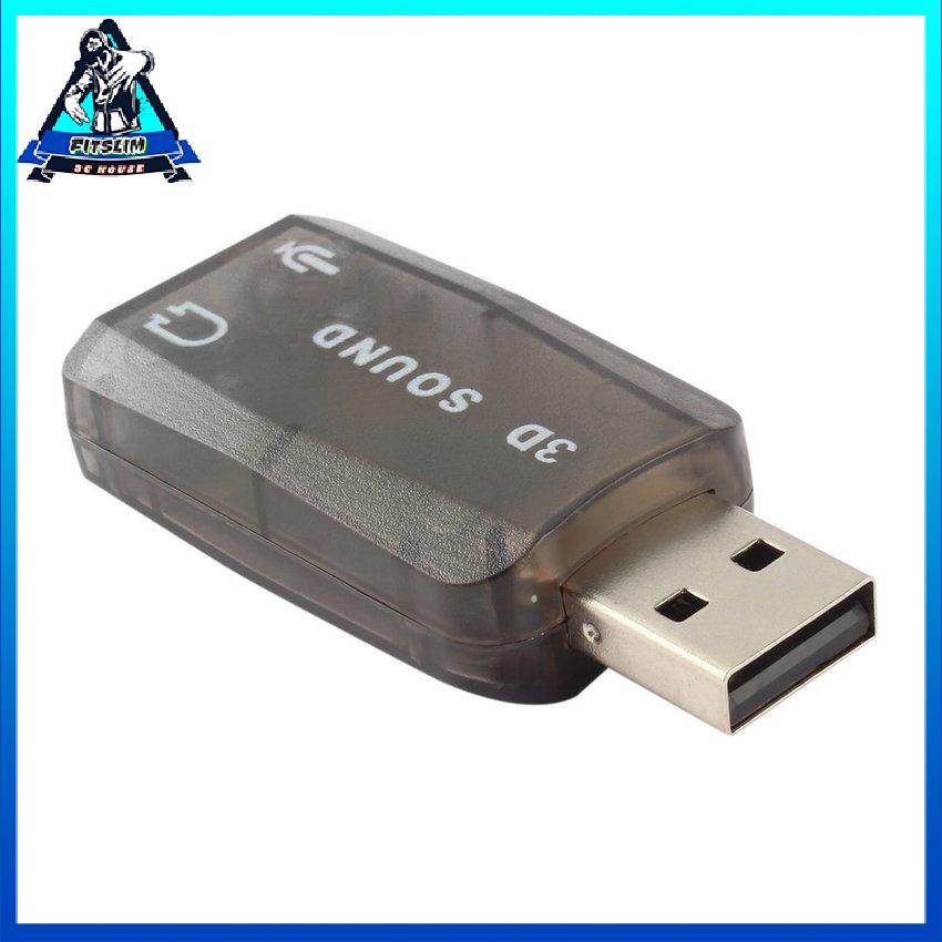 Card Âm Thanh Tai Nghe 3D USB Bên Ngoài Laptop Micro Dữ Liệu Adapter Mic Giao Diện Loa Giắc Cắm 3.5Mm Bộ Chuyển Đổi Điều Hợp [U/18]
