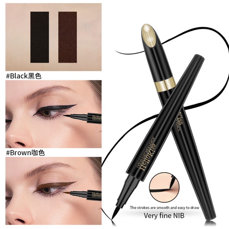 Bút Kẻ Mắt Dạng Lỏng YOUYO Màu Đen Nhanh Khô Chống Thấm Nước Không Nhòe