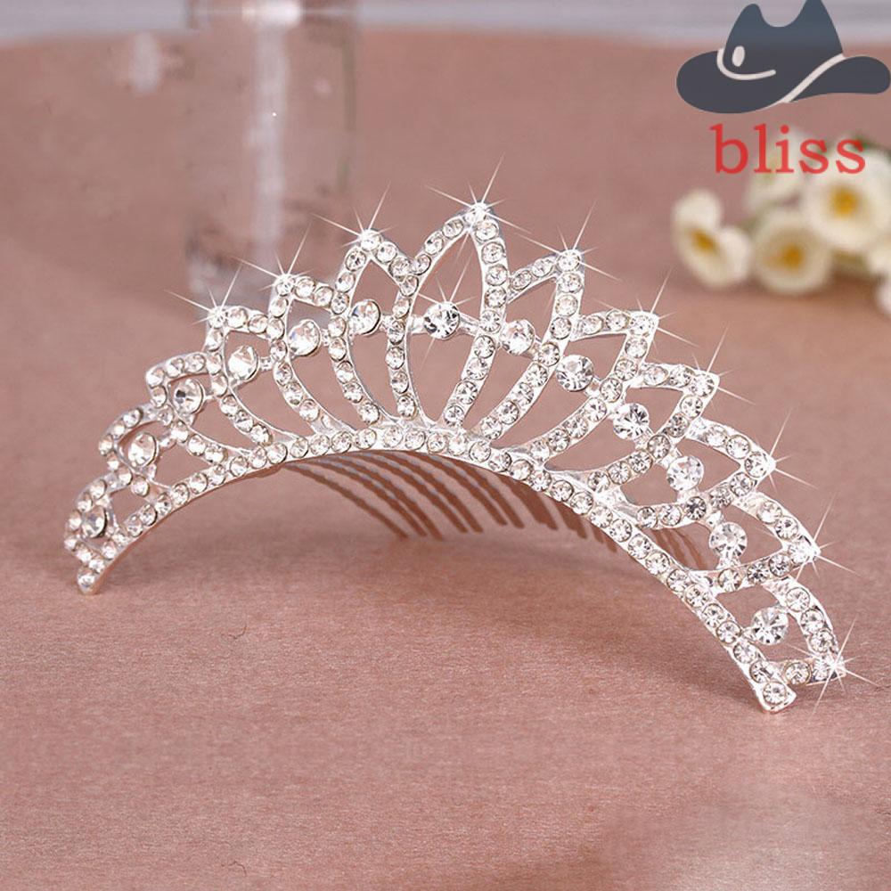 Lược Cài Tóc Hình Vương Miện Đính Đá Lấp Lánh Thời Trang Cho Nữ