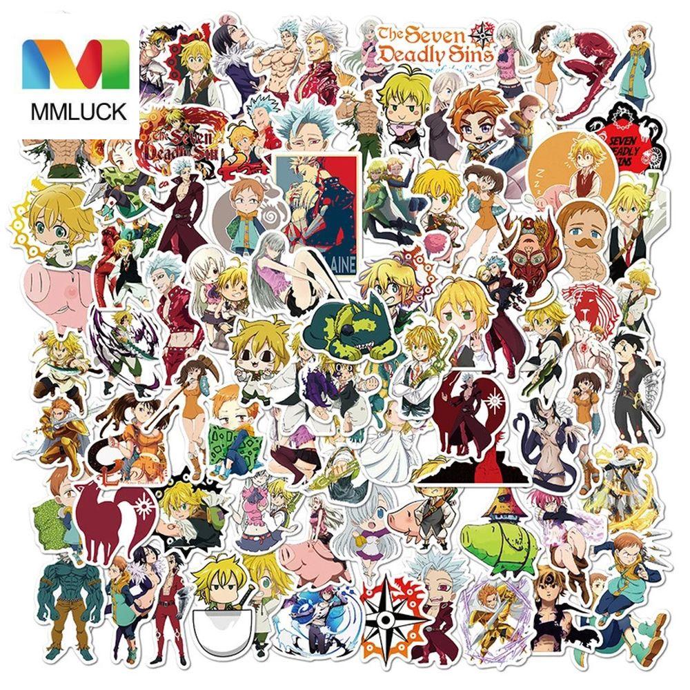Miếng Dán Laptop Tự Dính Họa Tiết Hoạt Hình The Seven Deadly Sins Sáng Tạo