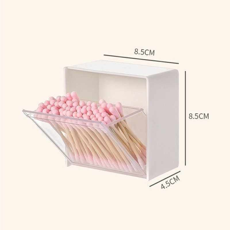 Hộp đựng bông tẩy trang -treo tường Hộp đựng tăm bông tiện dụng treo nhà tắm