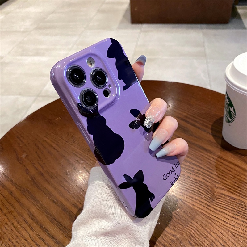 Ốp Điện Thoại Nhựa Cứng Hình Thỏ Cho iPhone 14 13 12 11 PRO Max Xs Xr X 14pro 14promax 13pro 11pro 12pro 13promax