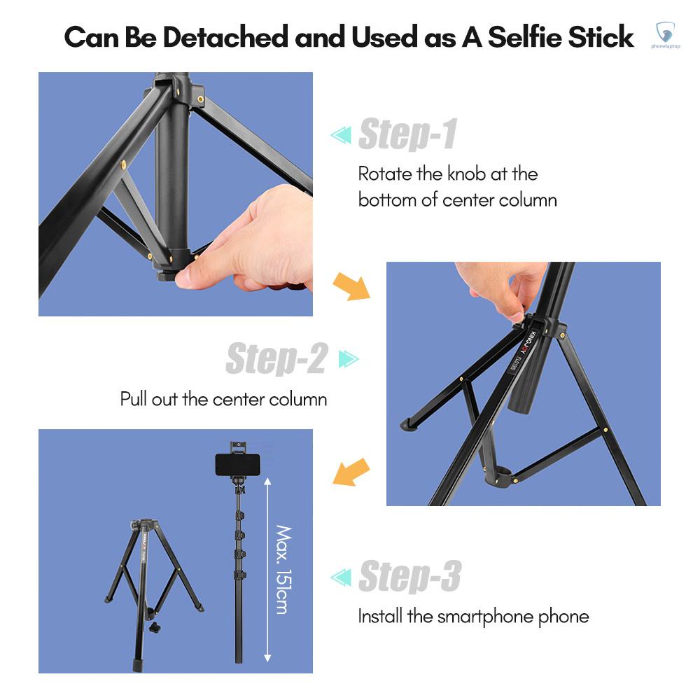 Giá Đỡ Đèn Chụp Ảnh Bằng Hợp Kim Nhôm Đa Năng 1 / 4 Inch Chịu Tải Nặng 5KG KINGJOY FL019S