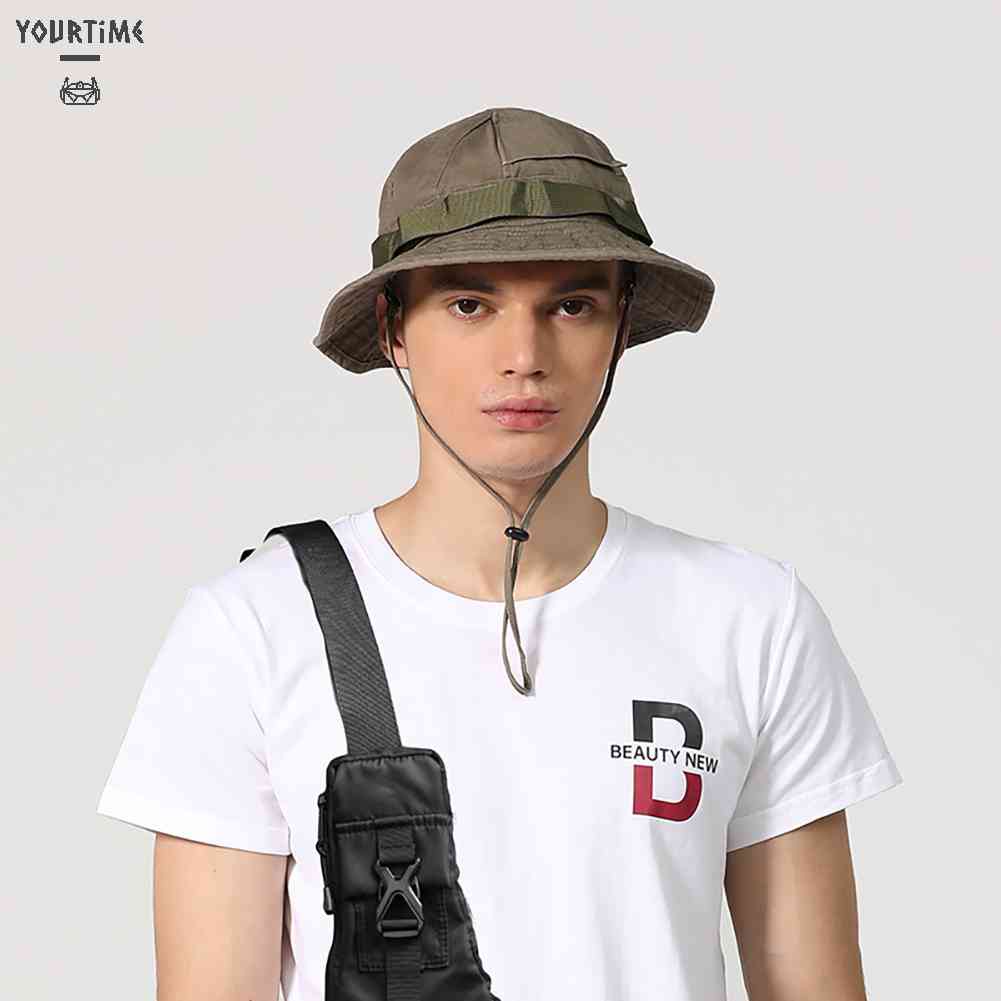 Nón Tai Bèo Chống Tia UV Bằng Vải Cotton Thoáng Khí Gấp Gọn Được Dành Cho Nam