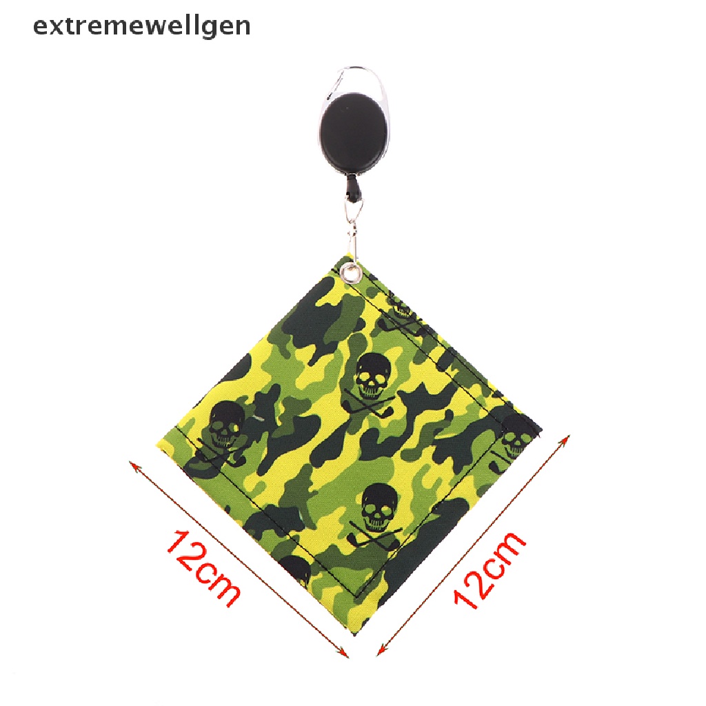 1 Khăn Lau Gậy Đánh Golf Bằng Sợi Microfiber Họa Tiết Đầu Lâu Rằn Ri