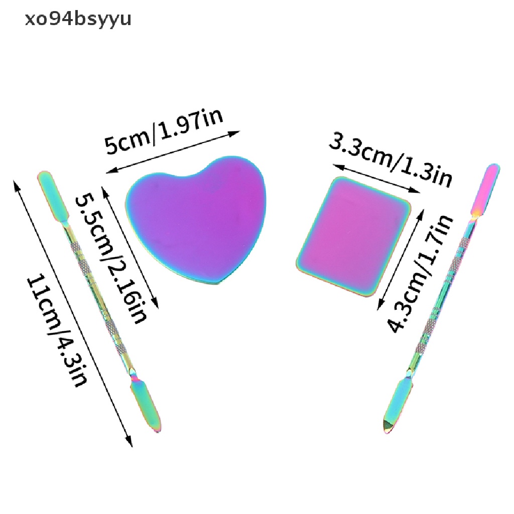 Bảng Màu Trang Trí Móng Tay Nghệ Thuật Bằng Thép Không Gỉ Xo94Bsyu Dành Cho Nữ