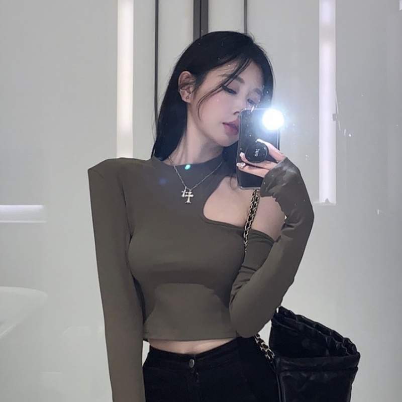 Áo Thun Nữ Tay Dài Hở Vai Thời Trang Quyến Rũ