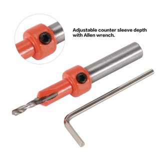 Alloy Drill Bits 3mm*8mm Rotary Tool Hole Countersink Woodworking Chamfering sunnyfun