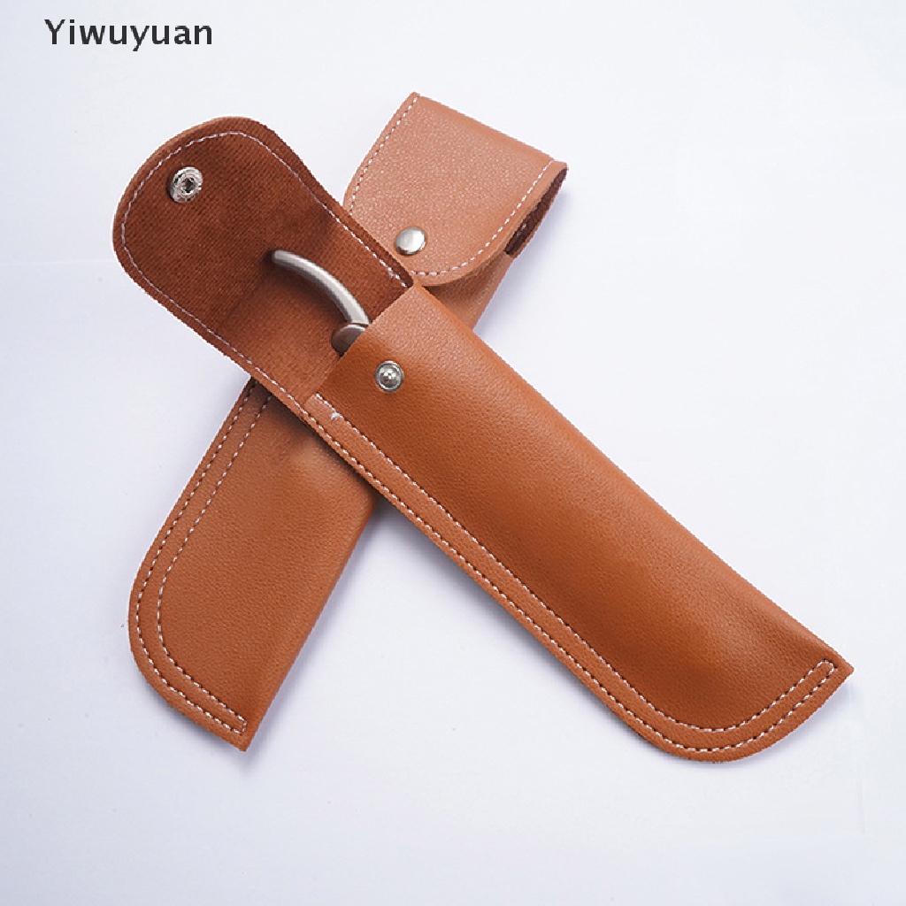 1 Túi Da PU Đựng Dao Cạo Râu Cầm Tay Du Lịch Tiện Lợi