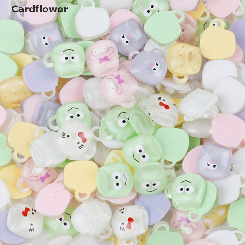 &lt; Cardflower &gt; Set 10 Tượng Phát Sáng Trong Bóng Tối Đồ Chơi Búp Bê Bằng Nhựa Resin Craf Đang Giảm Giá