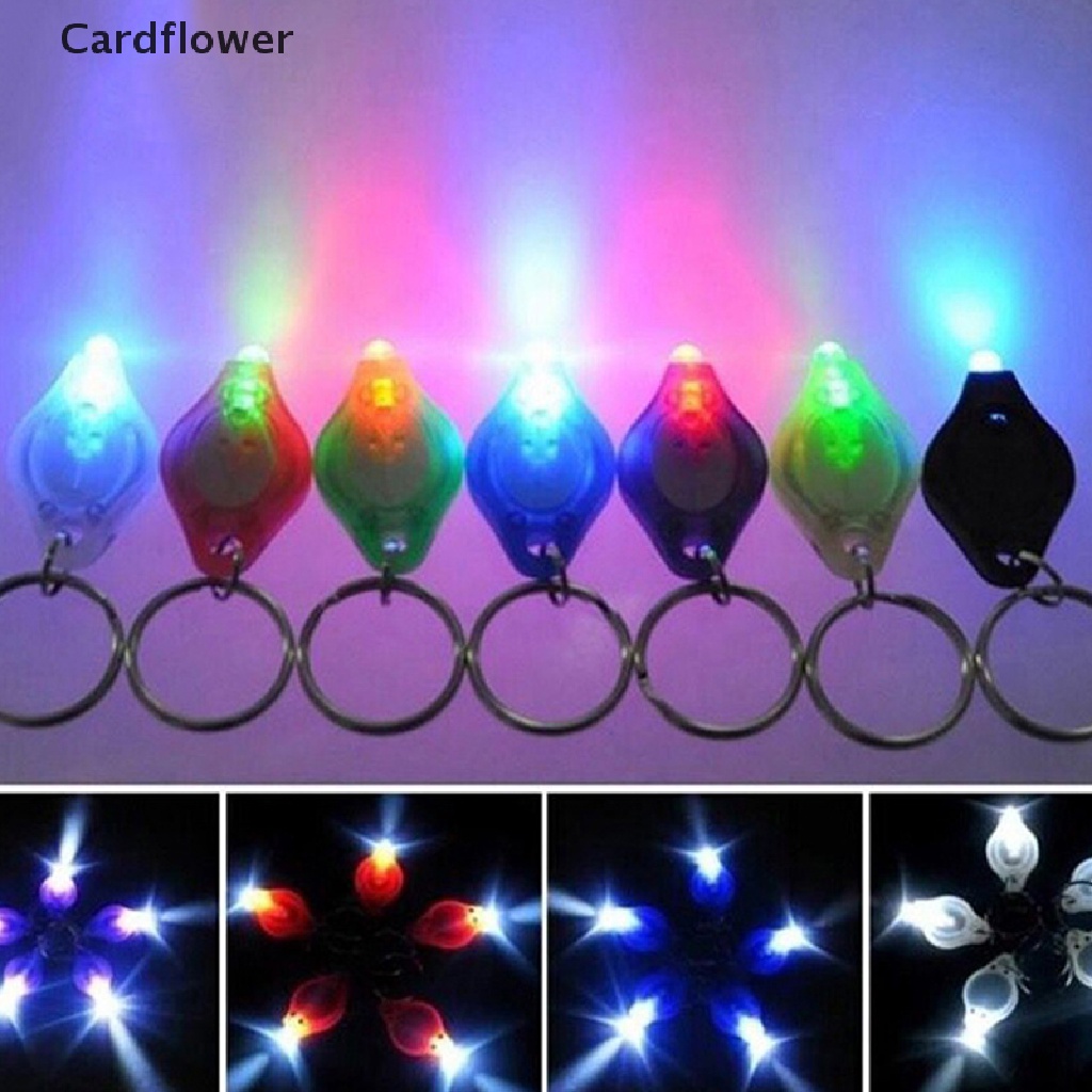 Đèn Pin LED Mini < Cardflower > Có Móc Khóa Di Động Đa Ứng Dụng