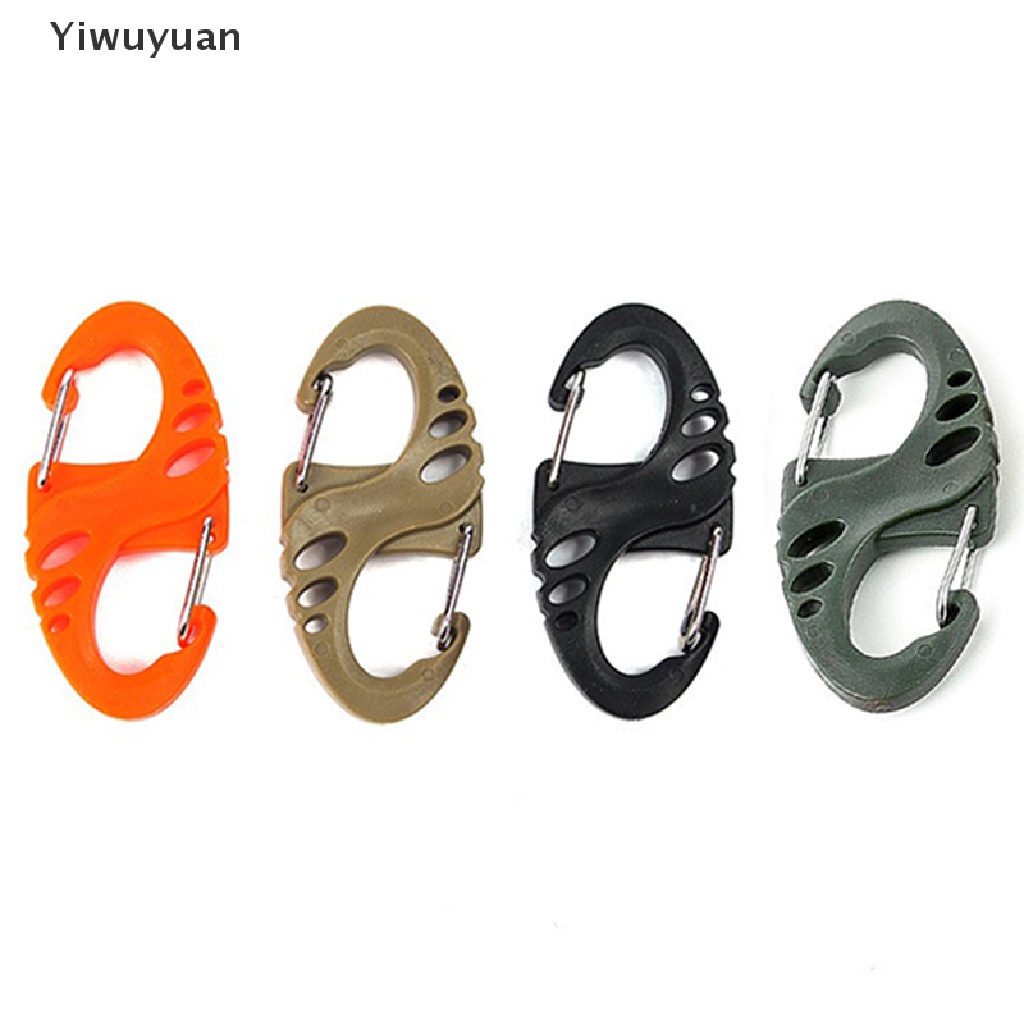 1 Gói Móc Khóa Chữ S Đầy Màu Sắc Cho Hoạt Động Cắm Trại Ngoài Trời