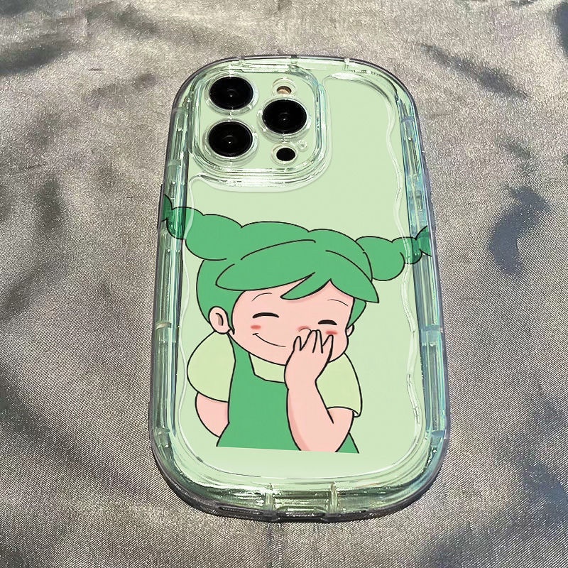 ✅Ốp Điện Thoại Mềm Trong Suốt Chống Sốc Hình Bé Gái Cho Iphone 8p 13iPhone14 Cute 12s / xr11promax Apple 7 0SAB