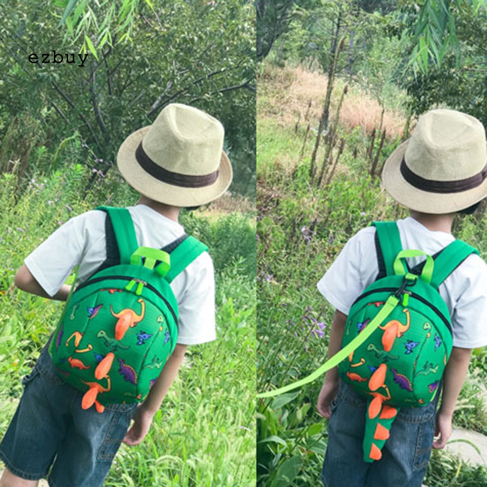 Ba Lô Khủng Long Đáng Yêu Chống Thất Lạc Kèm Dây Dắt Cho Bé