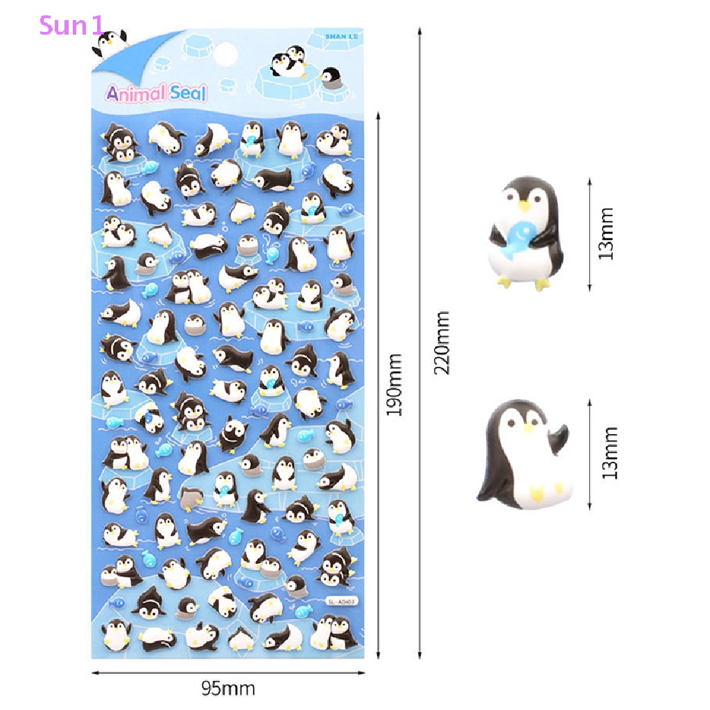 Bộ Sticker Sun1 &gt; Chim Cánh Cụt / Gấu Trúc / Chim Cánh Cụt Trang Trí Nhật Ký