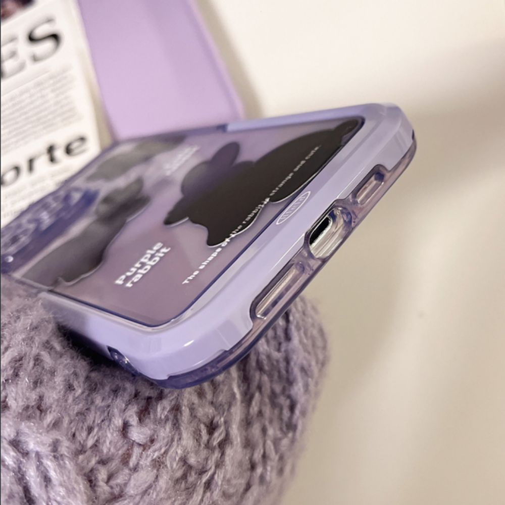 Ốp Điện Thoại TPU Mềm Hình Thỏ Hoạt Hình Dễ Thương Chống Dấu Vân Tay Chống Rơi Cho IPhone 11 12 13 14 Pro Max